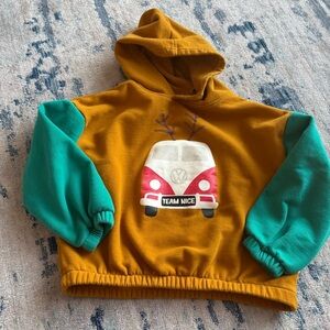 Minimalist Folk Kids Holiday Hoodie 6-7 Years